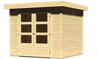 Karibu Woodfeeling Pultdach Gartenhaus Askola 3 naturbelassen