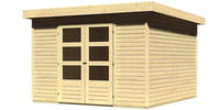 Karibu Woodfeeling Pultdach Gartenhaus Askola 6 naturbelassen
