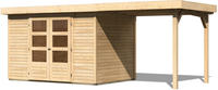 Karibu Woodfeeling Gartenhaus Askola Set 4 naturbelassen inkl. Schleppdach