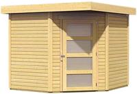 Karibu Woodfeeling Gartenhaus Schwandorf 5 naturbelassen Breite*Tiefe* Höhe: 2,46*2,42*2,18