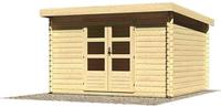 Karibu Woodfeeling Bastrup 7 Blockbohlenhaus 28 mm