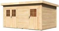 Karibu WoodFeeling 2 Raum Gartenhaus Mattrup naturbelassen, Breite*Tiefe* Höhe: 4,27*2,74*2,30