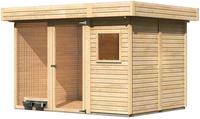 Karibu Woodfeeling Hundezwinger 2A naturbelassen Breite*Tiefe* Höhe: 303x206x213