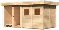 Karibu Woodfeeling Hundezwinger 3A naturbelassen Breite*Tiefe* Höhe: 400x201x213