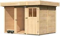 Karibu Woodfeeling Hundezwinger 2B naturbelassen Breite*Tiefe* Höhe: 303x206x213