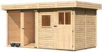 Karibu Woodfeeling Hundezwinger 3B naturbelassen Breite*Tiefe* Höhe: 404x206x21