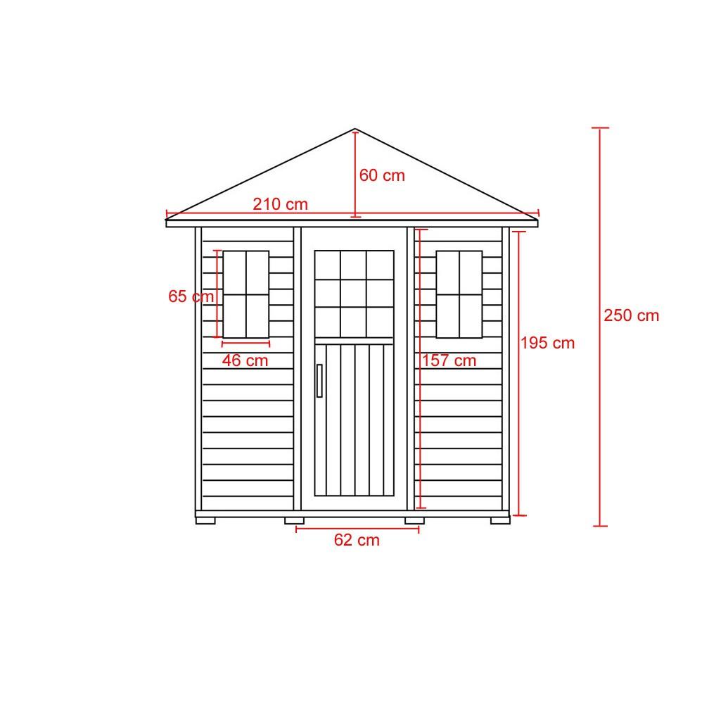 Deluxe Aussen Ofen Sauna OUT-SA-SU Deluxe Aussen Ofen Sauna OUT-SA-SU