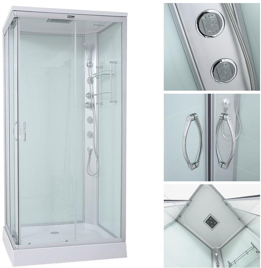 Deluxe Duschkabine Venus L 100x80 cm Deluxe Duschkabine Venus L 100x80 cm