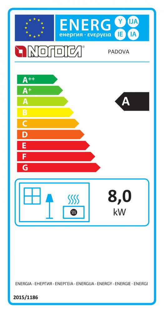 La Nordica Küchenherd Padova Nero-Antracite 8 kW La Nordica Küchenherd Padova Nero-Antracite 8 kW