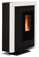 EXTRAFLAME Pelletofen luftgeführt Souvenir Steel Bianco 10,2 kW