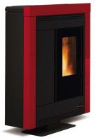 EXTRAFLAME Pelletofen luftgeführt Souvenir Steel Bordeaux 10,2 kW