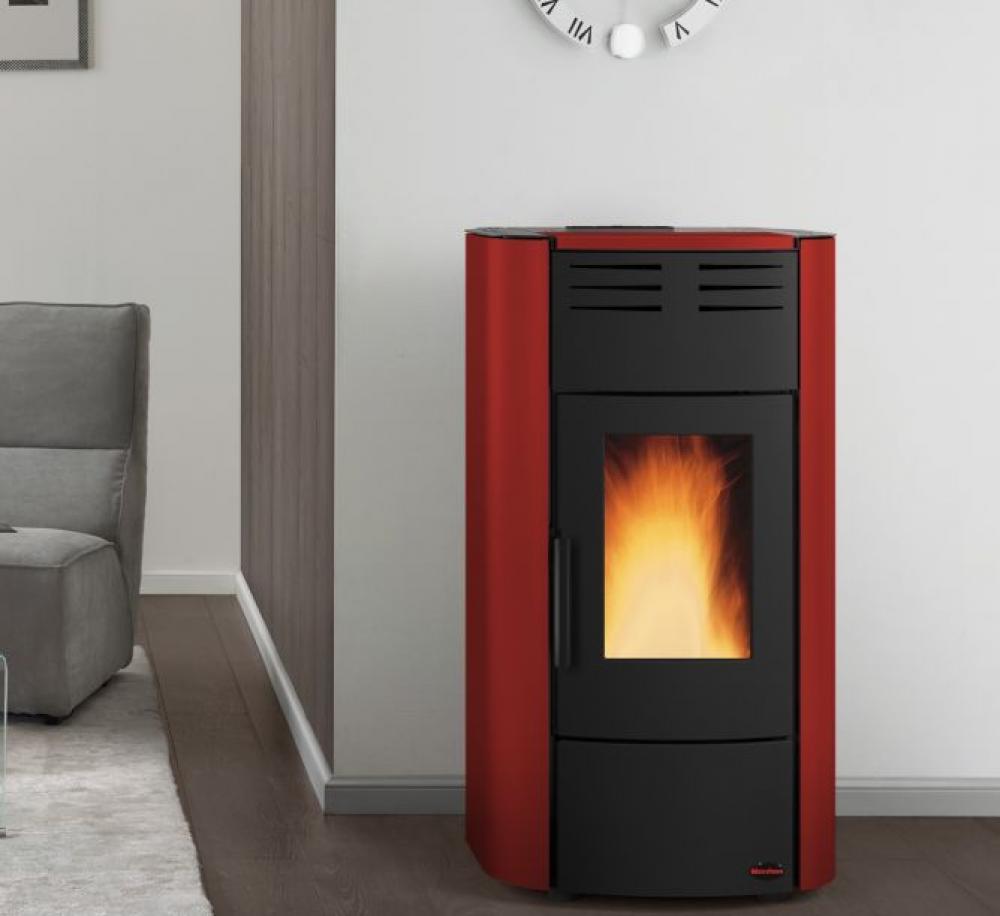 EXTRAFLAME Pelletofen wasserführend Raffaella Idro 2.0 Bordeaux 19 kW EXTRAFLAME Pelletofen wasserführend Raffaella Idro 2.0 Bordeaux 19 kW