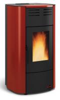 EXTRAFLAME Pelletofen wasserführend Raffaella Idro 2.0 Bordeaux 19 kW