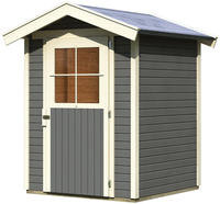 Karibu Gartenhaus Harburg 1 terragrau 1,48m x 1,52m