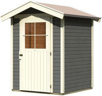 Karibu Gartenhaus Harburg 1 terragrau 1,48m x 1,52m
