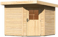 Karibu Woodfeeling Gartenhaus Neuruppin 2 naturbelassen 2,40 x 2,40m