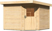 Karibu Woodfeeling Gartenhaus Neuruppin 3 naturbelassen 2,70 x 2,70m