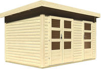 Karibu Woodfeeling Gartenhaus Schönbuch 1 naturbelassen 3,62m x 2,42m