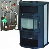 Kaminofen ST-AD wasserführend FAVORIT KXBS 10 kw inkl. Anschlußset und Verkleidung