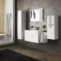 Deluxe Badmöbel-Set BAD/SET-JUIST-WH weiß