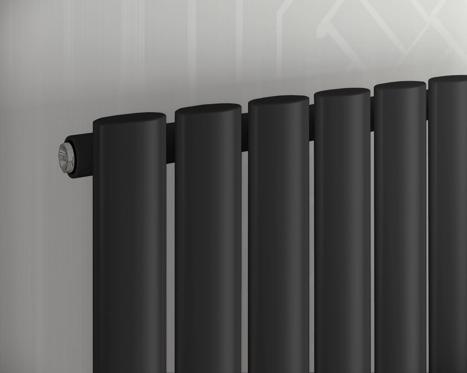 Röhrenheizkörper Fortuna ovale senkrecht weiss oder anthrazit<br>(Variante: HxBxT: 1800x468x55 mm anthrazit) Röhrenheizkörper Fortuna ovale senkrecht weiss oder anthrazit<br>(Variante: HxBxT: 1800x468x55 mm anthrazit)