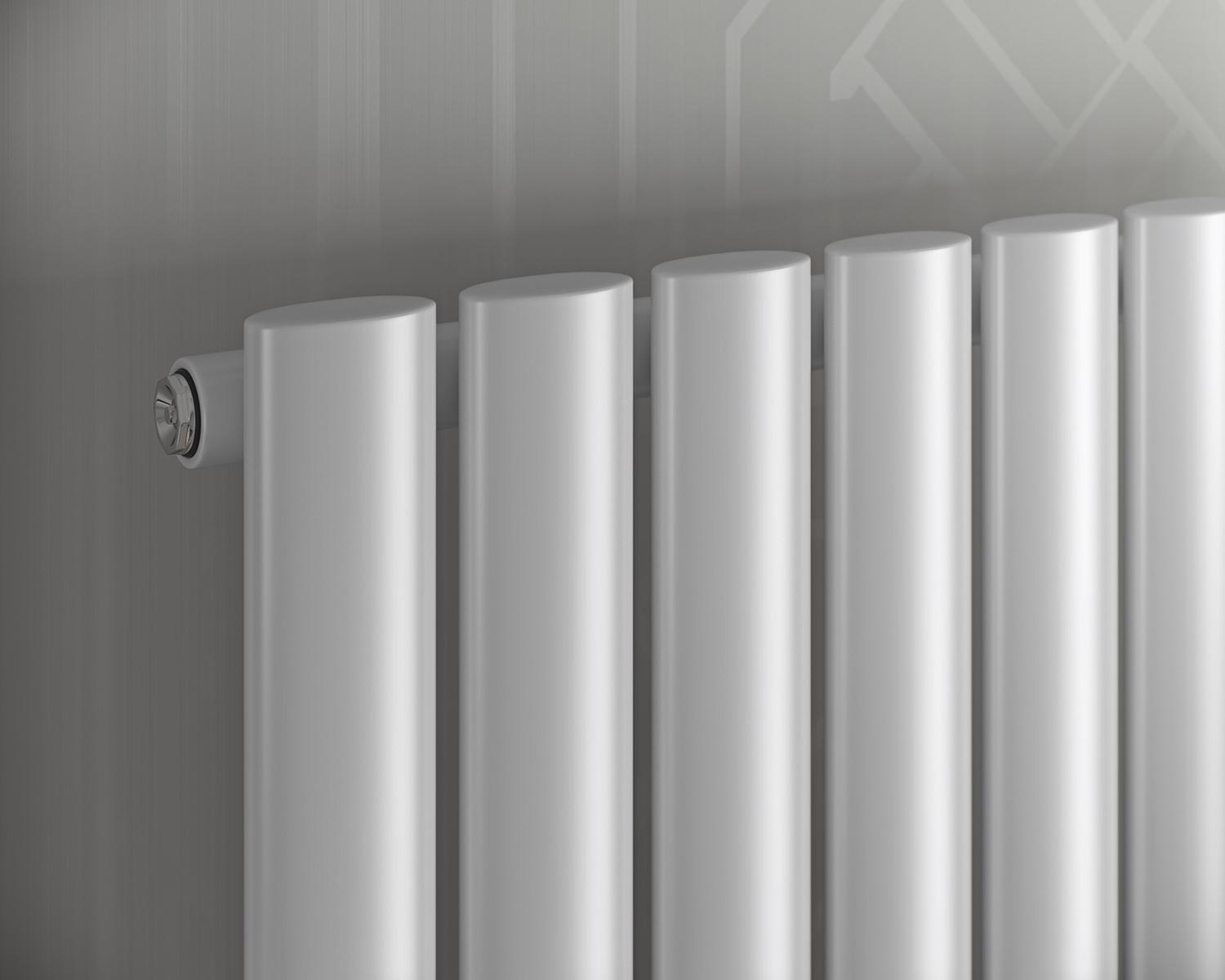 Röhrenheizkörper Fortuna ovale senkrecht weiss oder anthrazit<br>(Variante: HxBxT: 1800x584x55 mm ) Röhrenheizkörper Fortuna ovale senkrecht weiss oder anthrazit<br>(Variante: HxBxT: 1800x584x55 mm )