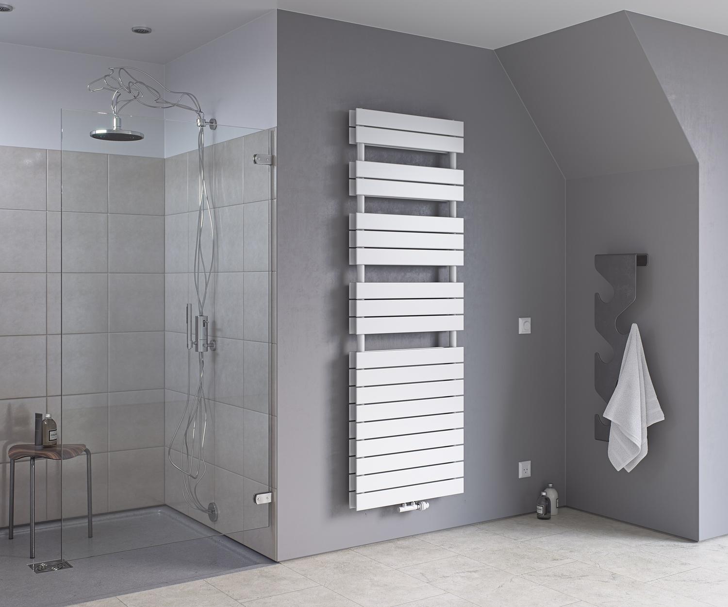 Badheizkörper P2-Duplex in gerader Ausführung weiss<br>(Variante: H: 1720 mm B: 500 mm T: 74 mm ) Badheizkörper P2-Duplex in gerader Ausführung weiss<br>(Variante: H: 1720 mm B: 500 mm T: 74 mm )