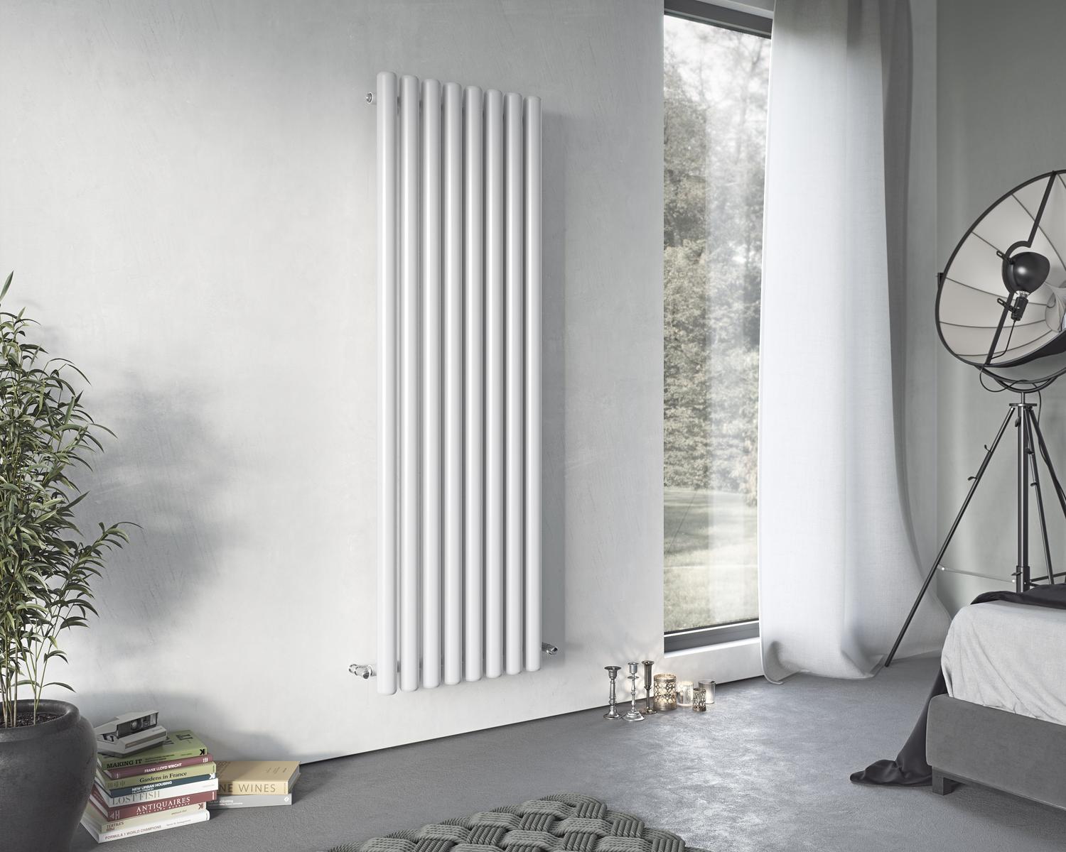 Röhrenheizkörper Erupto senkrecht weiss oder anthrazit<br>(Variante: HxBxT: 1800x510x90 mm ) Röhrenheizkörper Erupto senkrecht weiss oder anthrazit<br>(Variante: HxBxT: 1800x510x90 mm )
