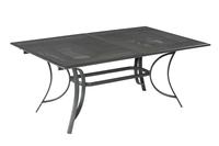 MX Alu Gartentisch Delphi schwarz 170 (230) x 100 cm