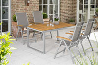 MX Alu Gartenmöbel Set III Naxos 5 tlg. Textilgewebe