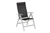 MX Alu Gartensessel Carrara schwarz Textilgewebe