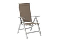 MX Alu Gartensessel Carrara taupe Textilgewebe
