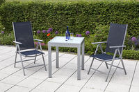 MX Alu Gartenmöbel Set Amalfi I 3 tlg. marineblau, Textilbespannung