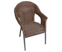 MX Gartensessel Ravenna, schoko, 2er Set PolyRattan
