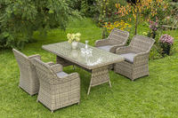 MX Gartenmöbel Set Riviera 5 tlg. inkl. Tisch 180x90cm