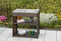 MX Gartenspüle 90 x 46 x 91 cm, braun