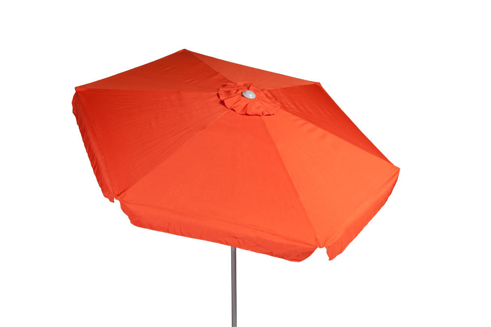 Schirm, Ø 230 cm, 38 mm Rohr, terracotta Schirm, Ø 230 cm, 38 mm Rohr, terracotta