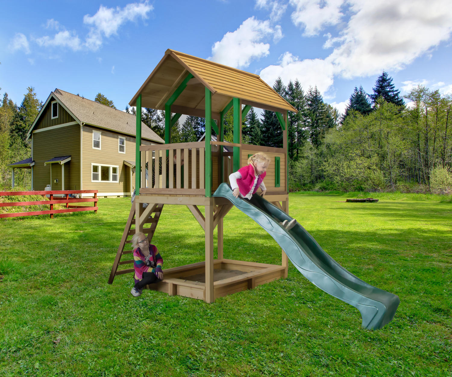 AXI Spielhaus Pumba 370x291x172cm AXI Spielhaus Pumba 370x291x172cm