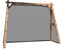 Schaukel + Tor + Volleyballnetz mit FamilyFun Brown