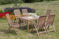 MX Gartenmöbel Paraiba Set II 7tlg. FSC ® Akazienholz geölt