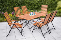 MX Gartenmöbel Schlossgarten I 7tlg. FSC ® Eukalyptusholz geölt