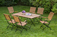 MX Gartenmöbel Schlossgarten E 7tlg. FSC ® Eukalyptusholz geölt