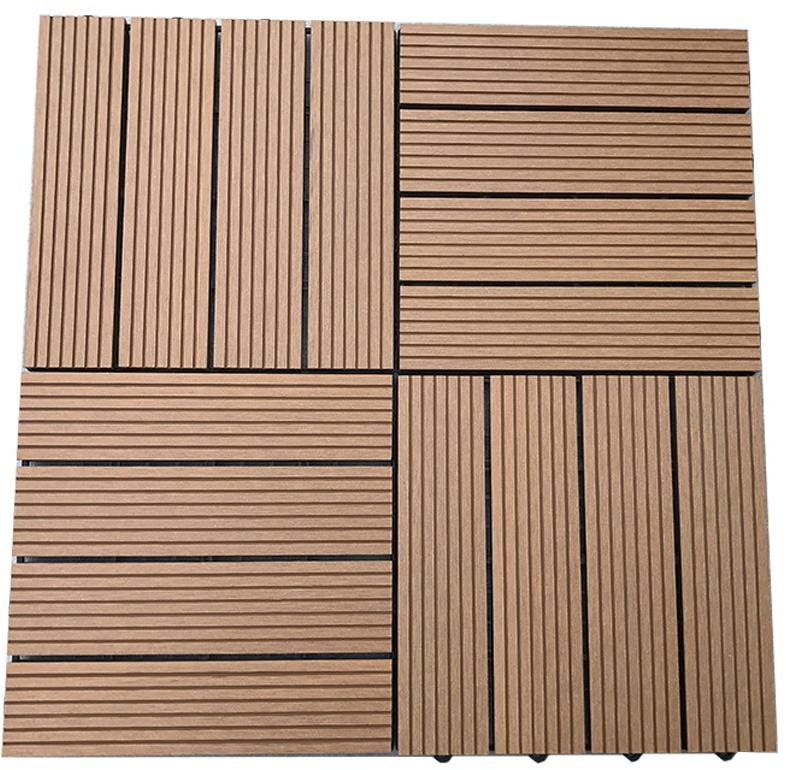 WPC Holzfliesen Teak WPC Holzfliesen Teak