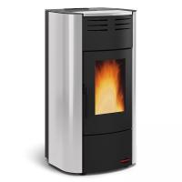 EXTRAFLAME Pelletofen wasserführend Raffaella Idro 2.0 Hellgrau 19 kW