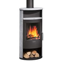 Kaminofen Justus Island 5 Stahl Schwarz/Speckstein 5 kw