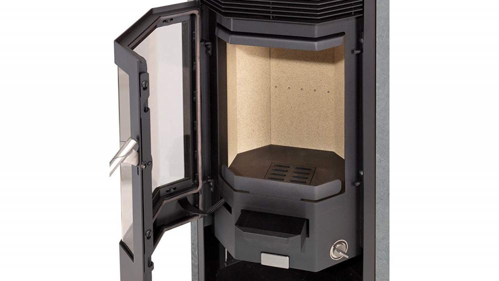 Kaminofen Justus Usedom 5D Stahl Schwarz/Speckstein 5 kw Kaminofen Justus Usedom 5D Stahl Schwarz/Speckstein 5 kw