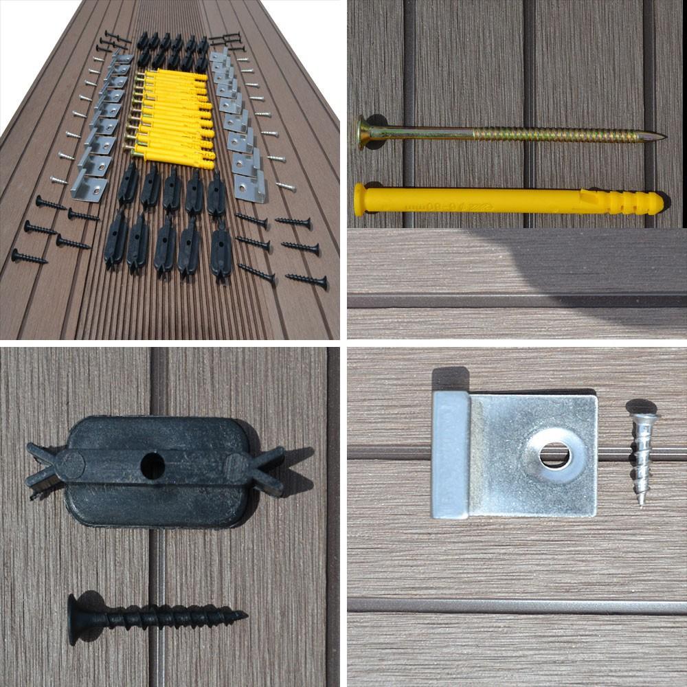 WPC Terrassendielen anthrazit 1m² (2,20 m) - halbes Paket WPC Terrassendielen anthrazit 1m² (2,20 m) - halbes Paket