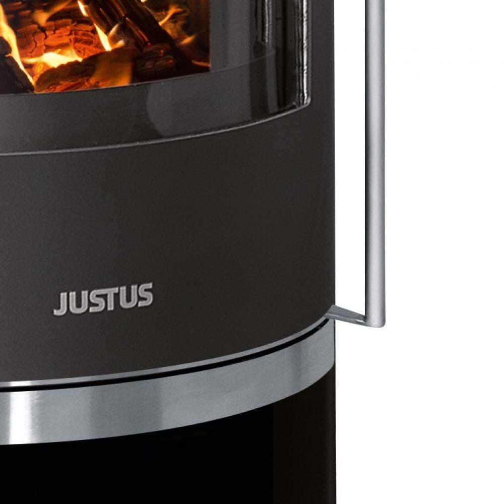 Kaminofen Justus Faro Top 2.0 Stahl Schwarz/Abdeckplatte Glas rund 6 kw Kaminofen Justus Faro Top 2.0 Stahl Schwarz/Abdeckplatte Glas rund 6 kw