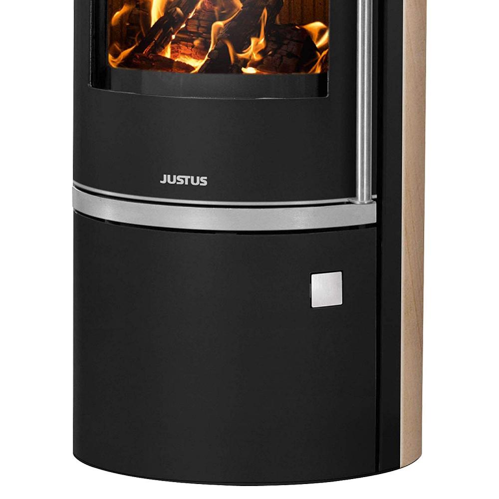 Kaminofen Justus Faro W+ 2.0 Sandstein/Korpus Stahl Gussgrau rund 7 kw<br>(Variante: Kaminofen Justus Faro W+ 2.0 Sandstein/Korpus Stahl Schwarz) Kaminofen Justus Faro W+ 2.0 Sandstein/Korpus Stahl Gussgrau rund 7 kw<br>(Variante: Kaminofen Justus Faro W+ 2.0 Sandstein/Korpus Stahl Schwarz)