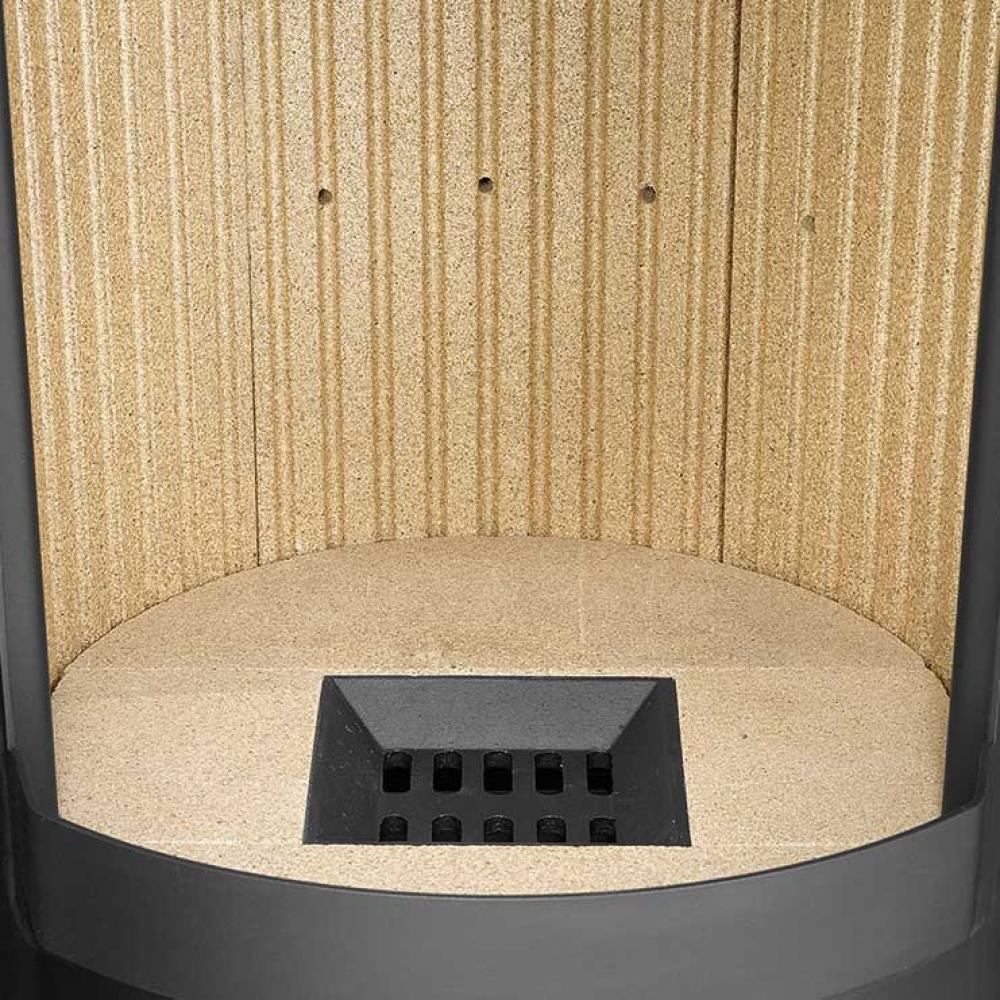 Kaminofen Justus Faro W+ 2.0 Sandstein/Korpus Stahl Gussgrau rund 7 kw<br>(Variante: Kaminofen Justus Faro W+ 2.0 Sandstein/Korpus Stahl Schwarz) Kaminofen Justus Faro W+ 2.0 Sandstein/Korpus Stahl Gussgrau rund 7 kw<br>(Variante: Kaminofen Justus Faro W+ 2.0 Sandstein/Korpus Stahl Schwarz)